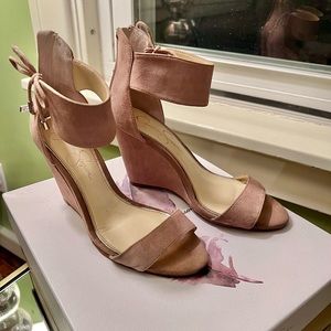 Suede Wedge Heels